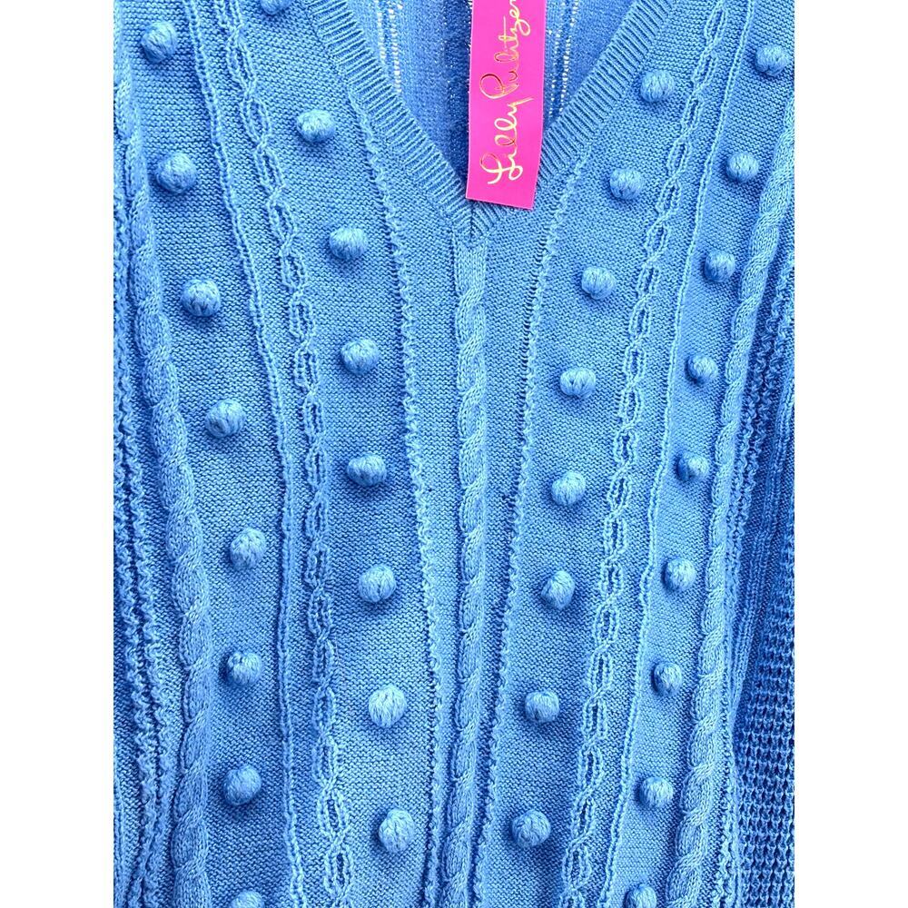 NWT Lily Pulitzer Blue Thistle Pull On Greta Sweater Size XL - Picture 8 of 12